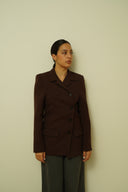 Blazer entallada marrón