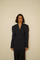 Asymmetric oversize blazer 008