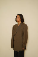 Blazer asimétrica Burberry 012