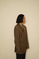 Blazer asimétrica Burberry 012