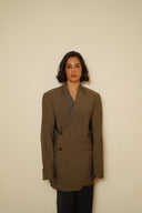 Blazer asimétrica Burberry 012