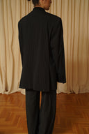 Collarless blazer 012