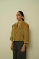 Corduroy cropped blazer 