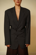 Open back blazer 001