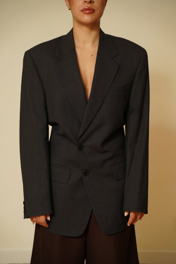 Open back blazer 001