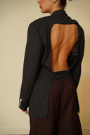 Open back blazer 001