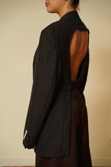 Open back blazer 002