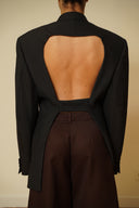 Open back blazer 002