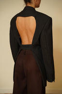 Open back blazer 002