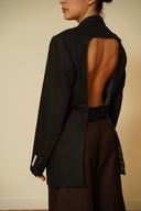 Open back blazer 003