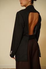 Open back blazer 003