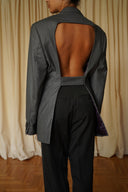 Open back blazer 004
