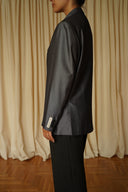 Asymmetrical oversized blazer 015