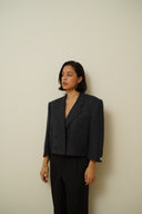 Wool cropped blazer 