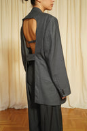 Open back blazer 006