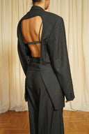Open back blazer 007