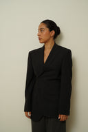 Asymmetrical  fitted blazer