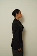 Asymmetrical  fitted blazer