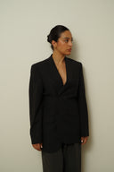 Asymmetrical  fitted blazer