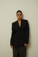 Asymmetrical  fitted blazer