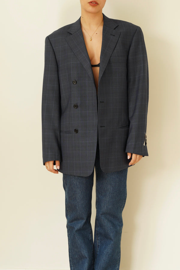 Burberry checked blazer