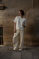 The cream T-shirt