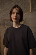 The gray T-shirt