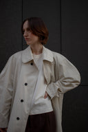 Cream trench balloon