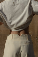 El pantalón vainilla