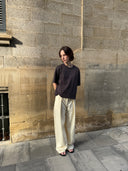 The gray T-shirt